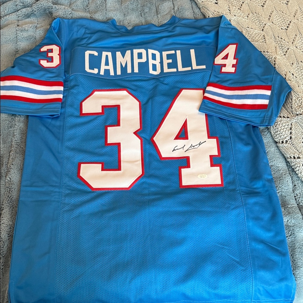 Earl Campbell Men's Jersey autographed